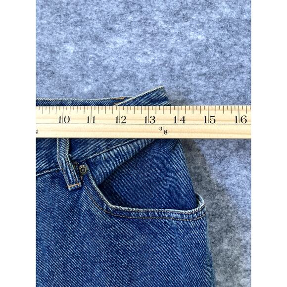 Vintage Y2K Jean dress Jeanology womens size 4 90s denim lace boho indie - Picture 5 of 6